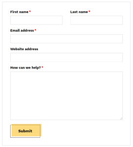 wordpress contact form
